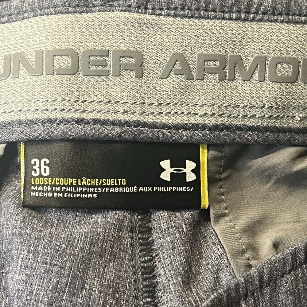 Under Armour UA Match Play Showdown Vented Golf Shorts GrayMen's 36 Performance - Picture 8 of 8